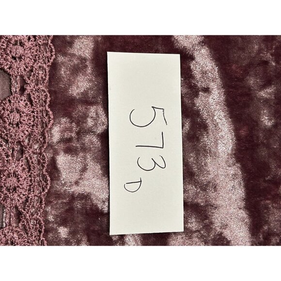 Indigo Thread Co. Velvet Fringe Boho Top Large Off-Shoulder Shimmer Night Out - Picture 9 of 11